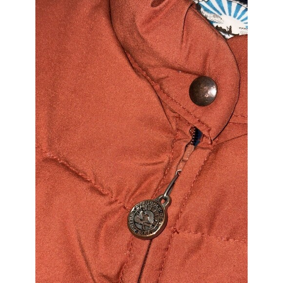 Vintage William Barry Goose Down Puffer Vest Struggle Gear Orange Men's Small - Picture 6 of 10
